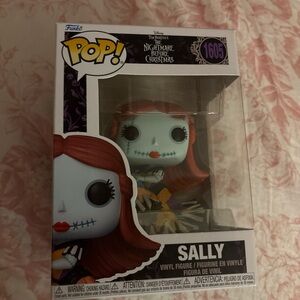 Disney Sally Figure with Red Hair and Blue Face